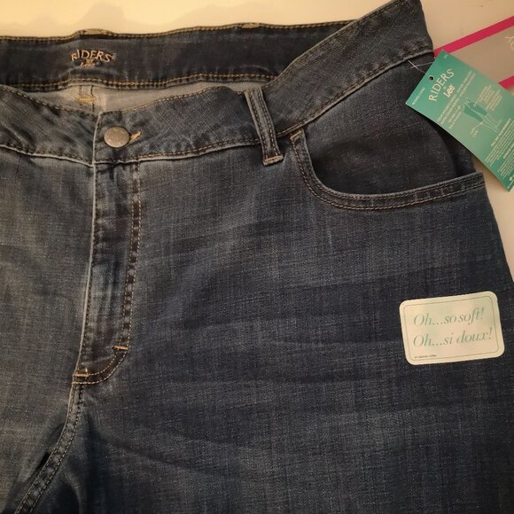 NWT Riders by Lee Ladies Size 24W Mid Rise Capri Length Jeans - Picture 4 of 10